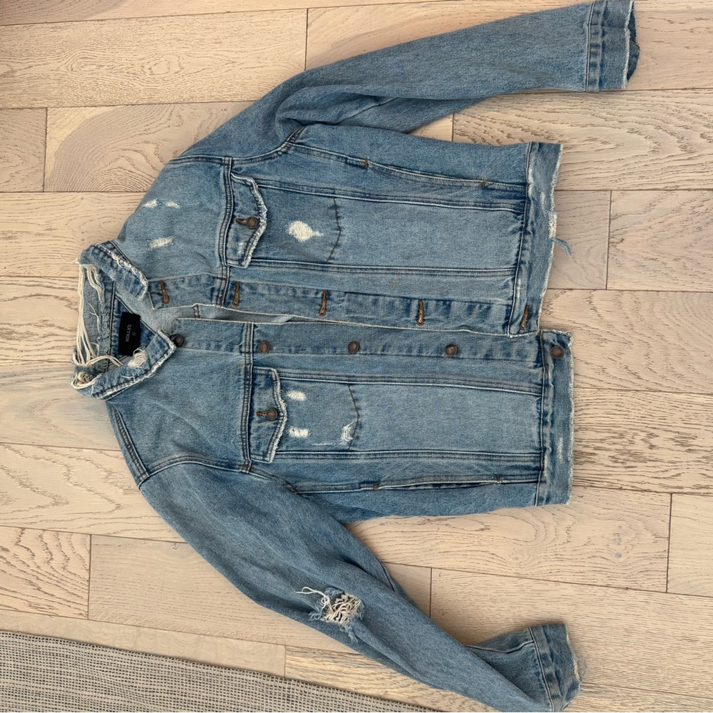 ROLLA'S Light Blue Distressed Denim Jacket